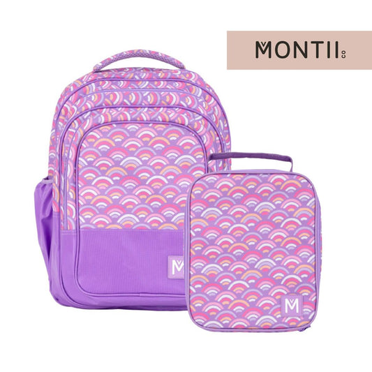 MontiiCo School Bag Package - Rainbow Roller
