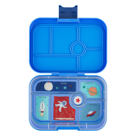 a picture of Yumbox Original - Surf Blue on a white background , kids favourite lunch box