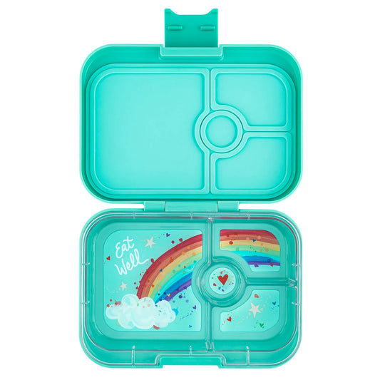 a picture of Yumbox Panino - Miami Aqua on a white background , kids favourite lunch box