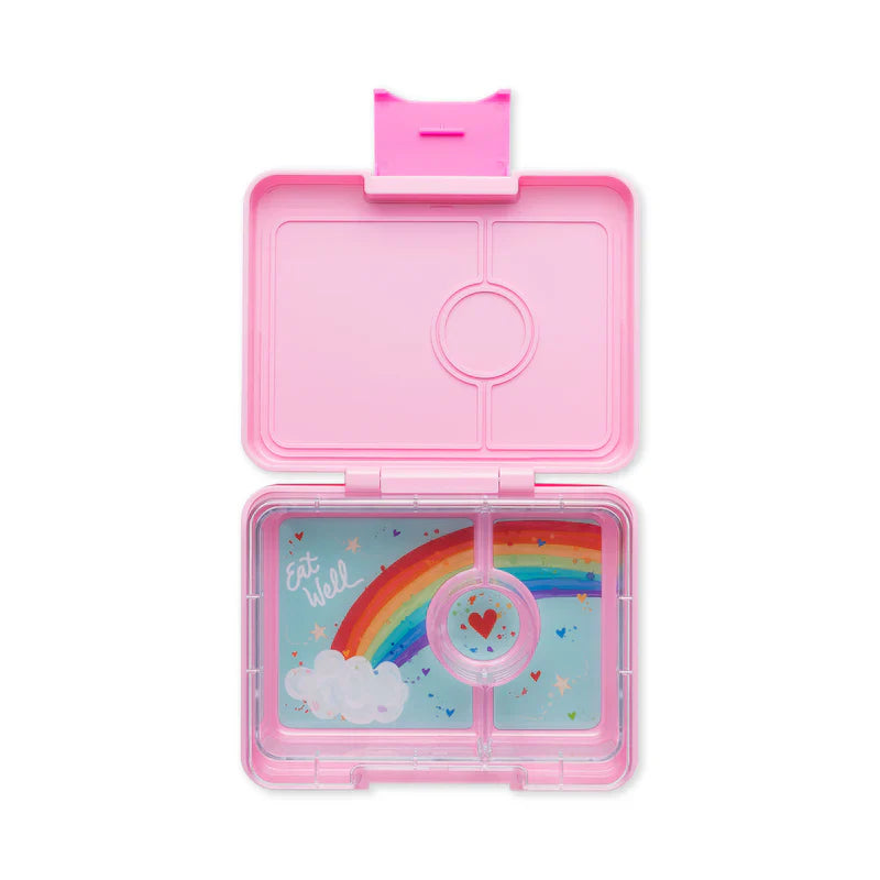 a picture of Yumbox Snack - Power Pink on a white background for a fun bento meal