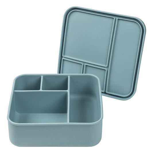 Apollo blue bento lunch box for school with 4 lunch box compartments
