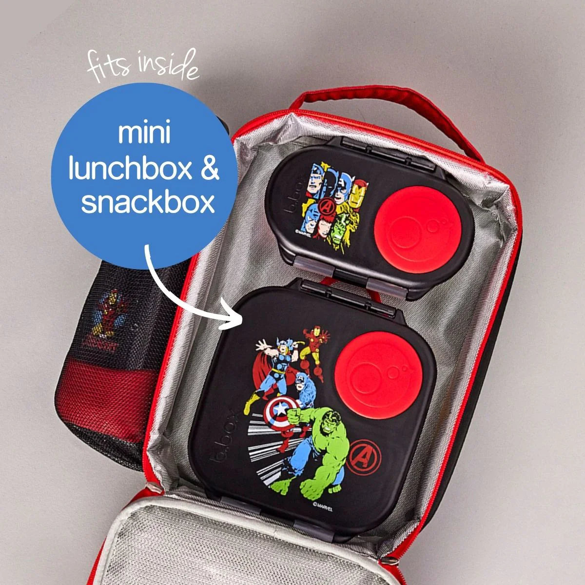Boîte Repas Enfant Marvel Avengers - Lunch Box Plastique 17x13x6,5 Cm - Lavable Au Lave-vaisselle - 7