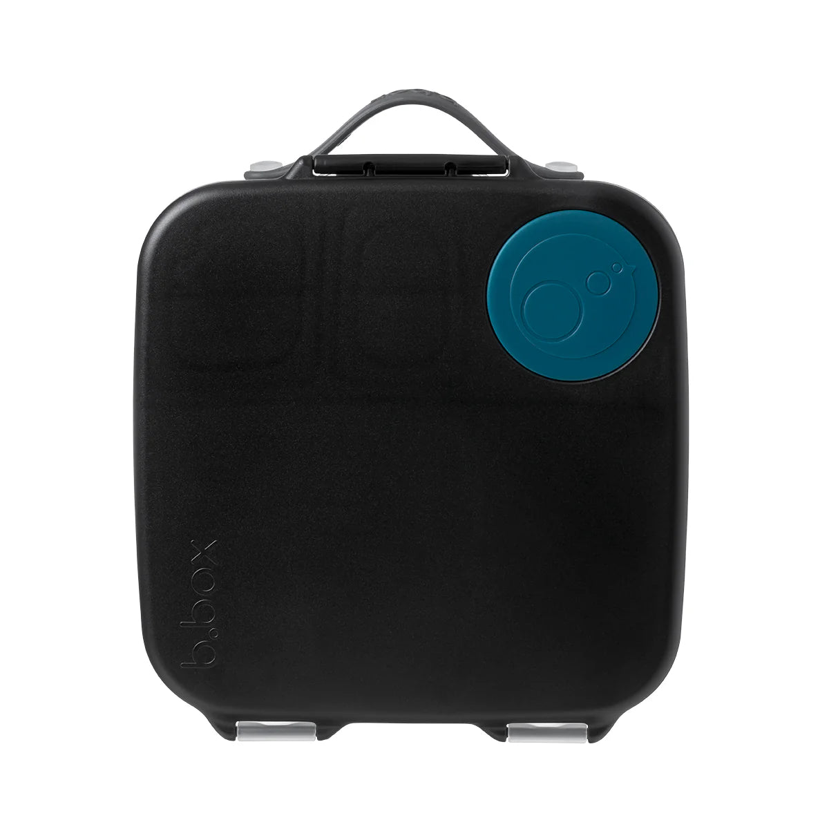 Night Vision b.box lunch box with whole‑fruit holder, leak‑proof seals and included gel cooler pack.