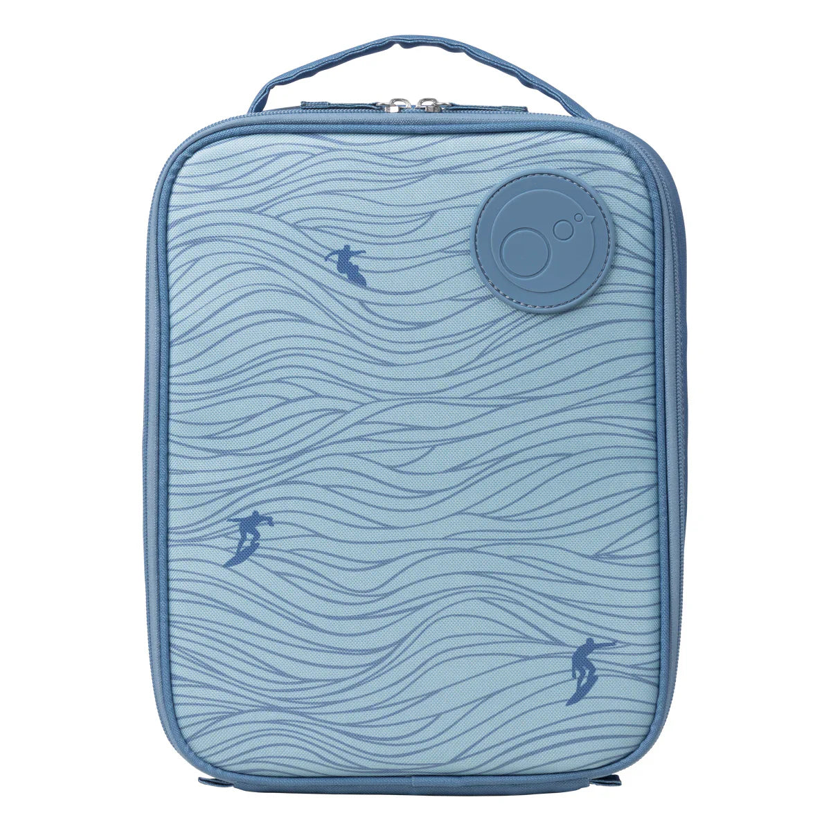 bbox flexi insulated lunch bag in surfs up blue with flexible sides