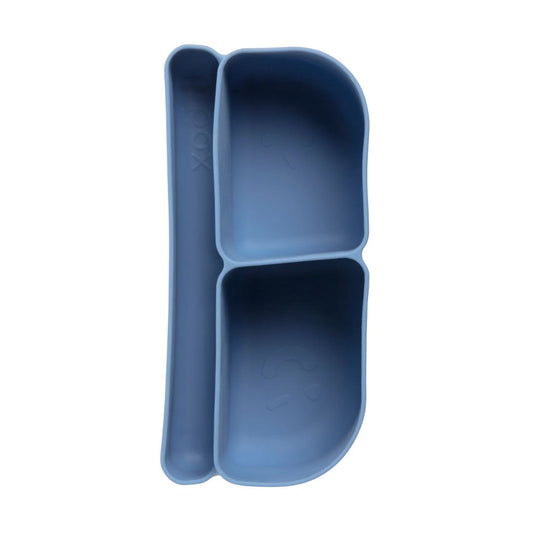 Ocean silicone bento tray insert for b.box MINI lunchbox, adding extra sections for snacks and small bites.