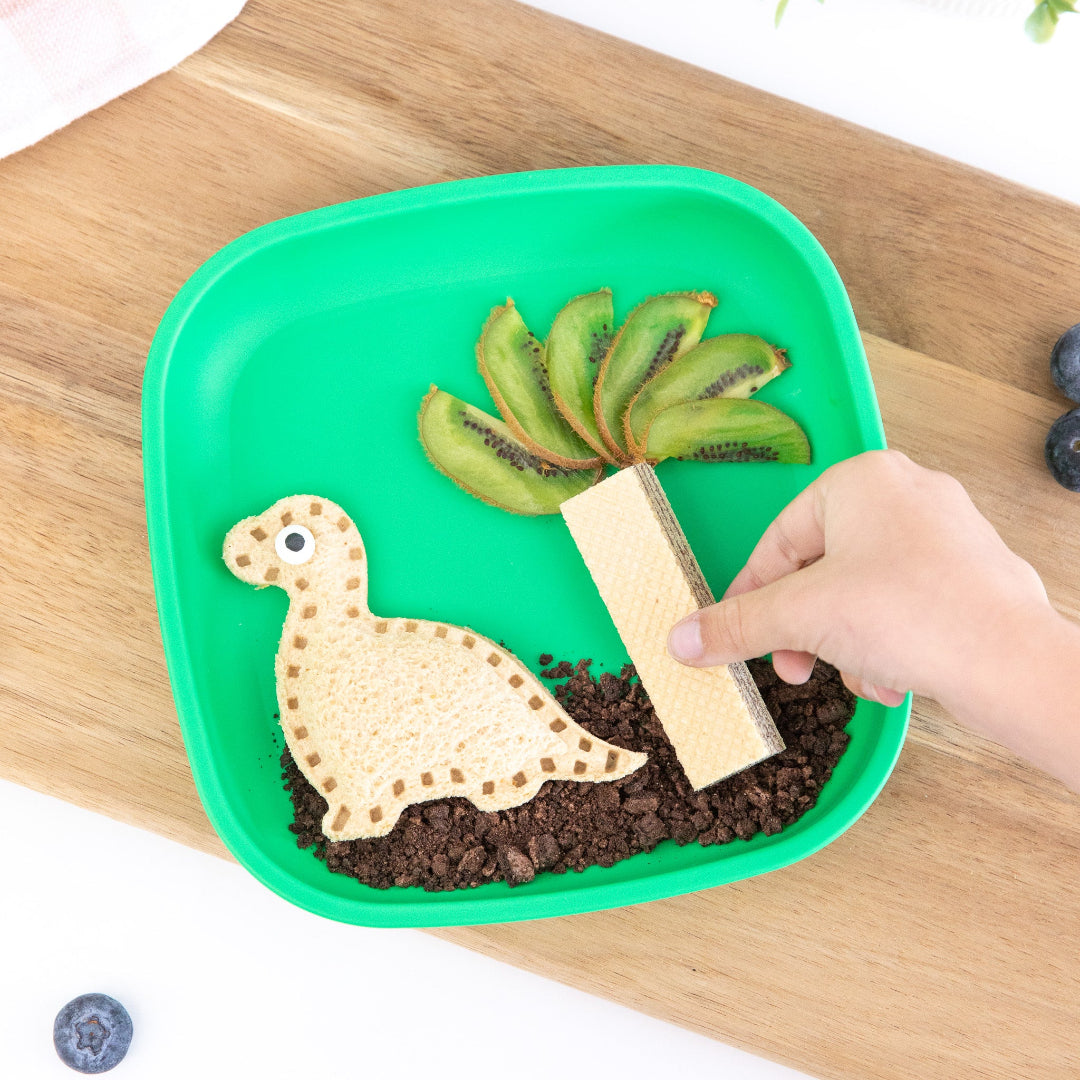 Dino Lunch Punch Pocket Sandwich Crimp Cutter – kids Sandwich Cutter from Baby Bento