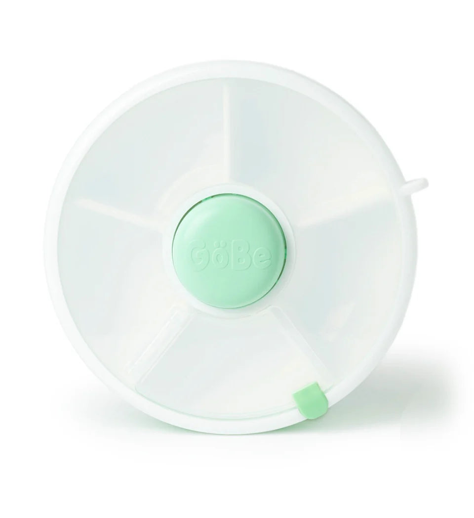 GoBe Large Snack Spinner Mint Green – spinning snack container for kids