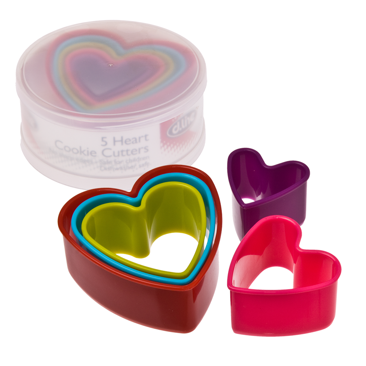 Food Cutter Set 5pc - Hearts