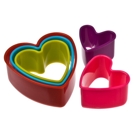 Food Cutter Set 5pc - Hearts