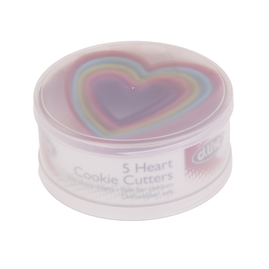 Food Cutter Set 5pc - Hearts