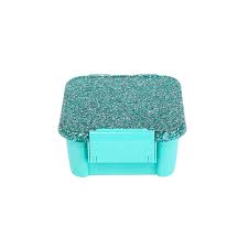 a picture of MontiiCo Bento 2 - Turquoise Glitter on a white background for cool school lunches