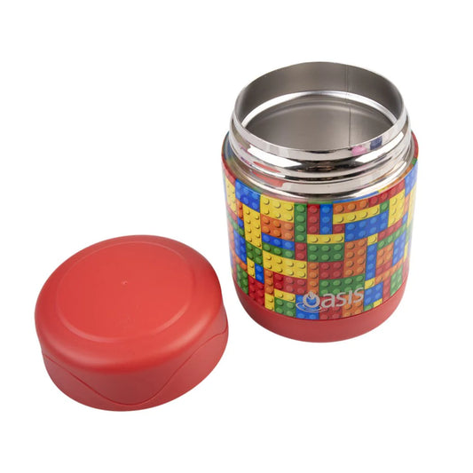 Oasis Kids Thermal Food Jar 300ml - Bricks