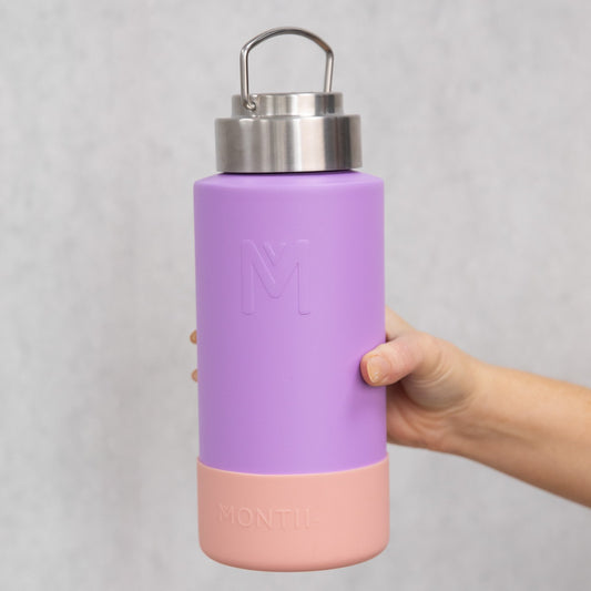 MontiiCo Fusion 700ml insulated drink bottle with modular BYO system and durable stainless‑steel build.