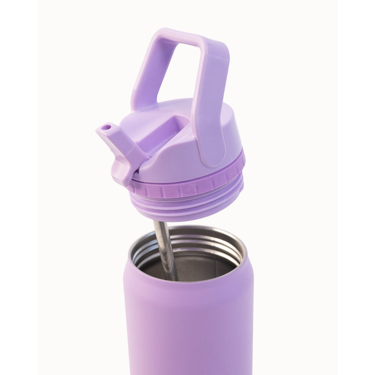 Montii Co Sports Purple water bottle with a straw lid on a white background