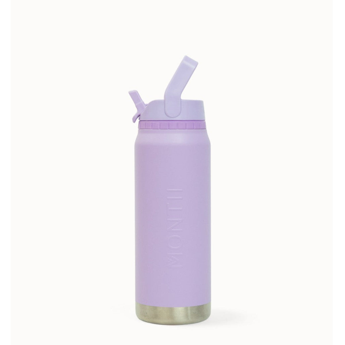 MontiiCo 750ml Sport Drink Bottle - Lilac with straw lid on a white background