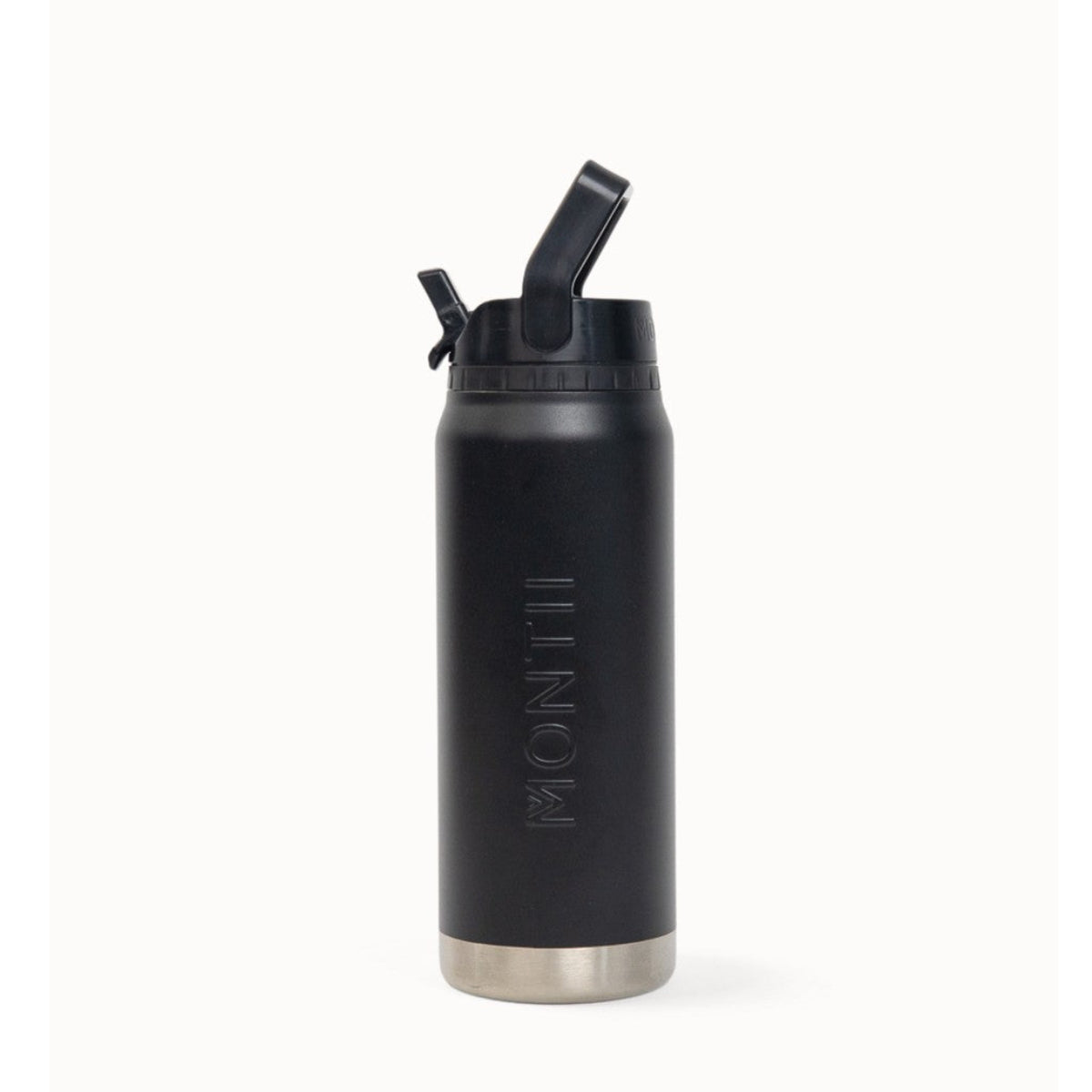 MontiiCo Midnight 750ml Sport insulated Drink Bottle with straw lid on a white background
