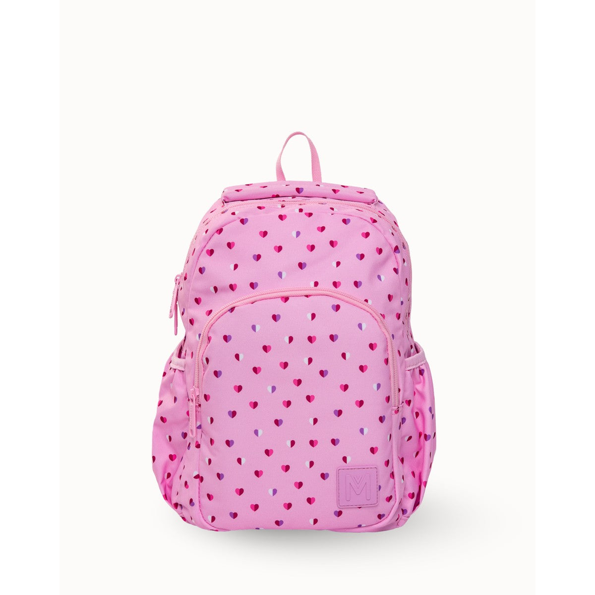 MontiiCo Mini Backpack - Sweetheart with heart pattern on a white background