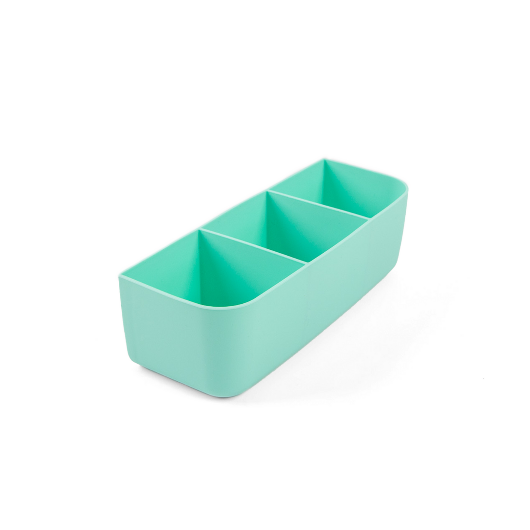 Marine blue silicone tray for bento lunch trays; flexible tray silicone container.