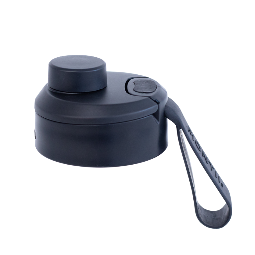 MontiiCo Screw Top Lid in Midnight, a leak‑resistant twist lid for Fusion drink bottles.
