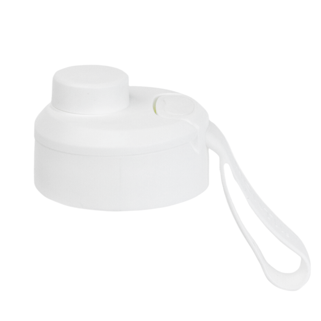 MontiiCo Screw Top Lid in White Blizzard, a leak‑resistant twist lid for Fusion drink bottles.
