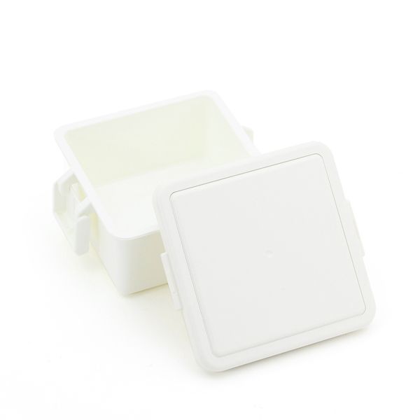 220ml small milk white freezable lid container for chilled school snacks.