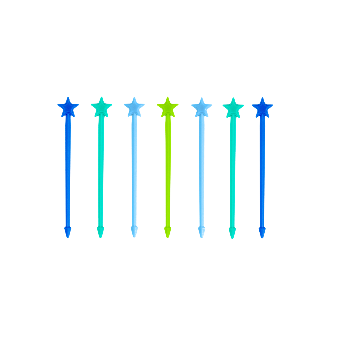 Color swatch with blue, green, and gray shades on a white background