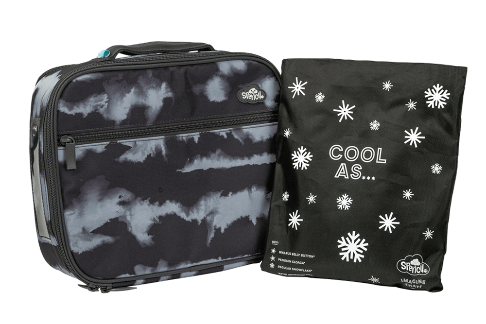 Spencil Insulated Lunch Bag with Chill Pack - Shock Waves - Baby Bento