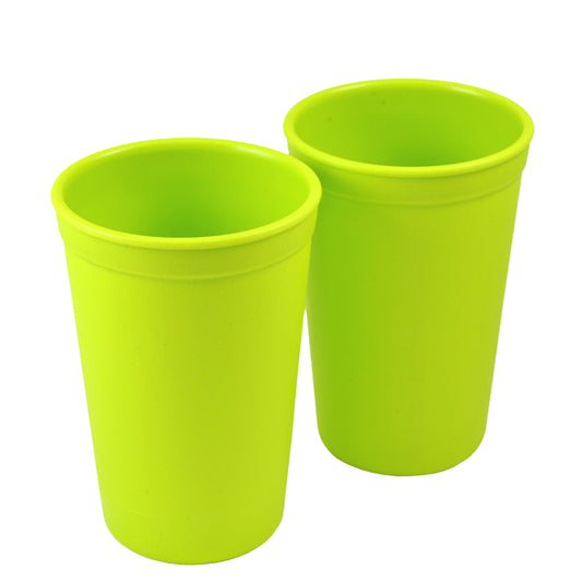 a picture of Re-Play Tumbler - Light Greenon a white background for making mealtime fun and playful
