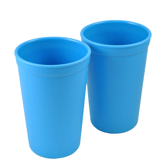 a picture of Re-Play Tumbler - Sky Blueon a white background for making mealtime fun and playful