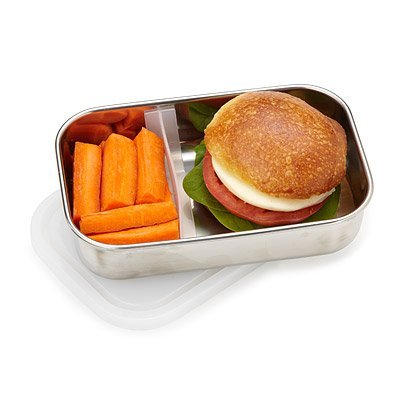 Stainless Steel Rectangle Lunch Box - Clear