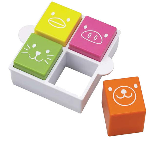 Square Animal Sandwich Cutter and Stamp set - BabyBento