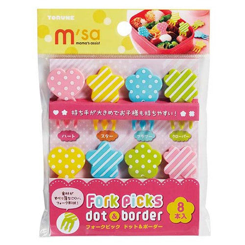 Dot & Stripe Fork Picks - BabyBento