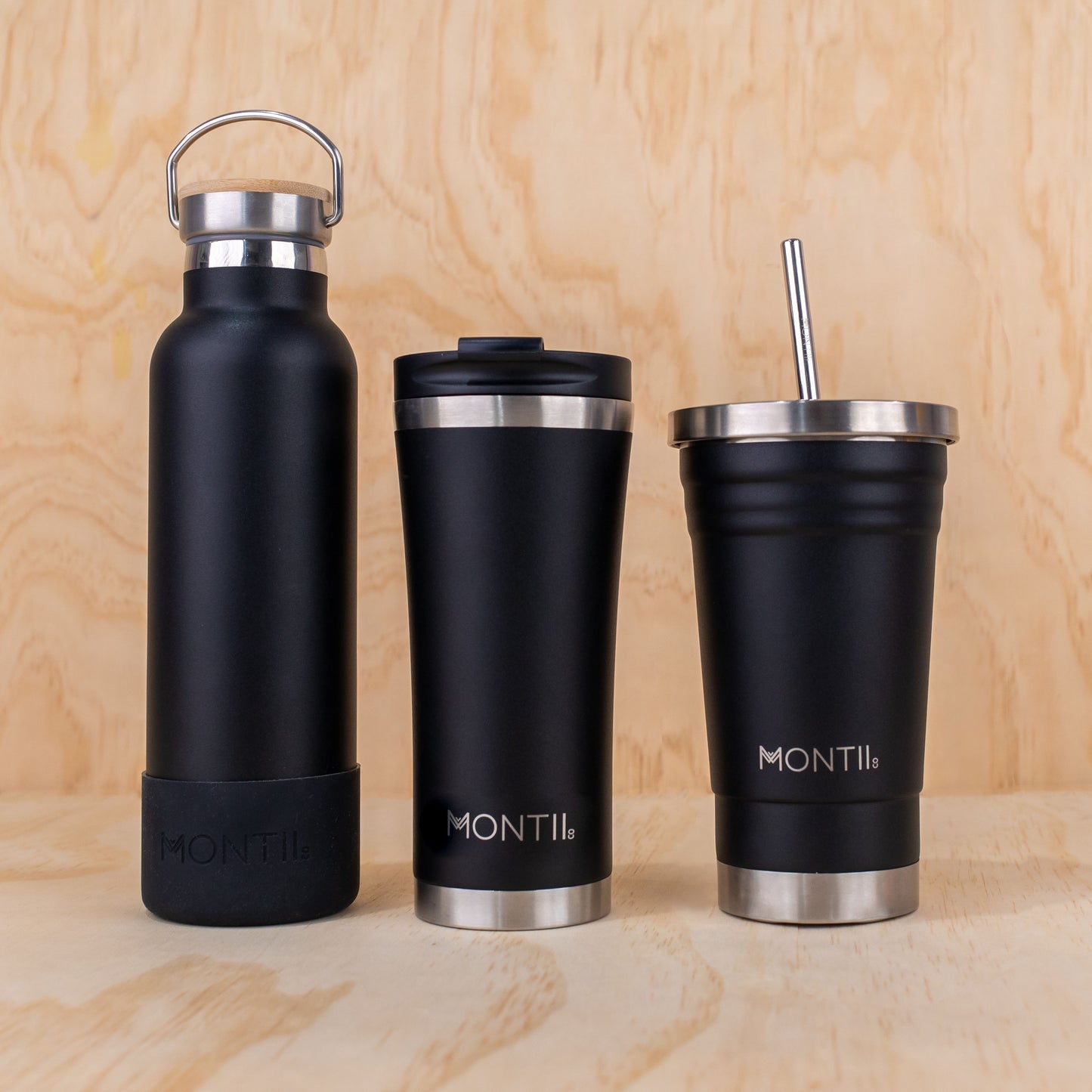 MontiiCo Insulated Drink Bottle - Coal