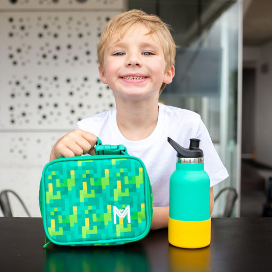 Montii.Co Mini Insulated Lunch Bag - Pixels