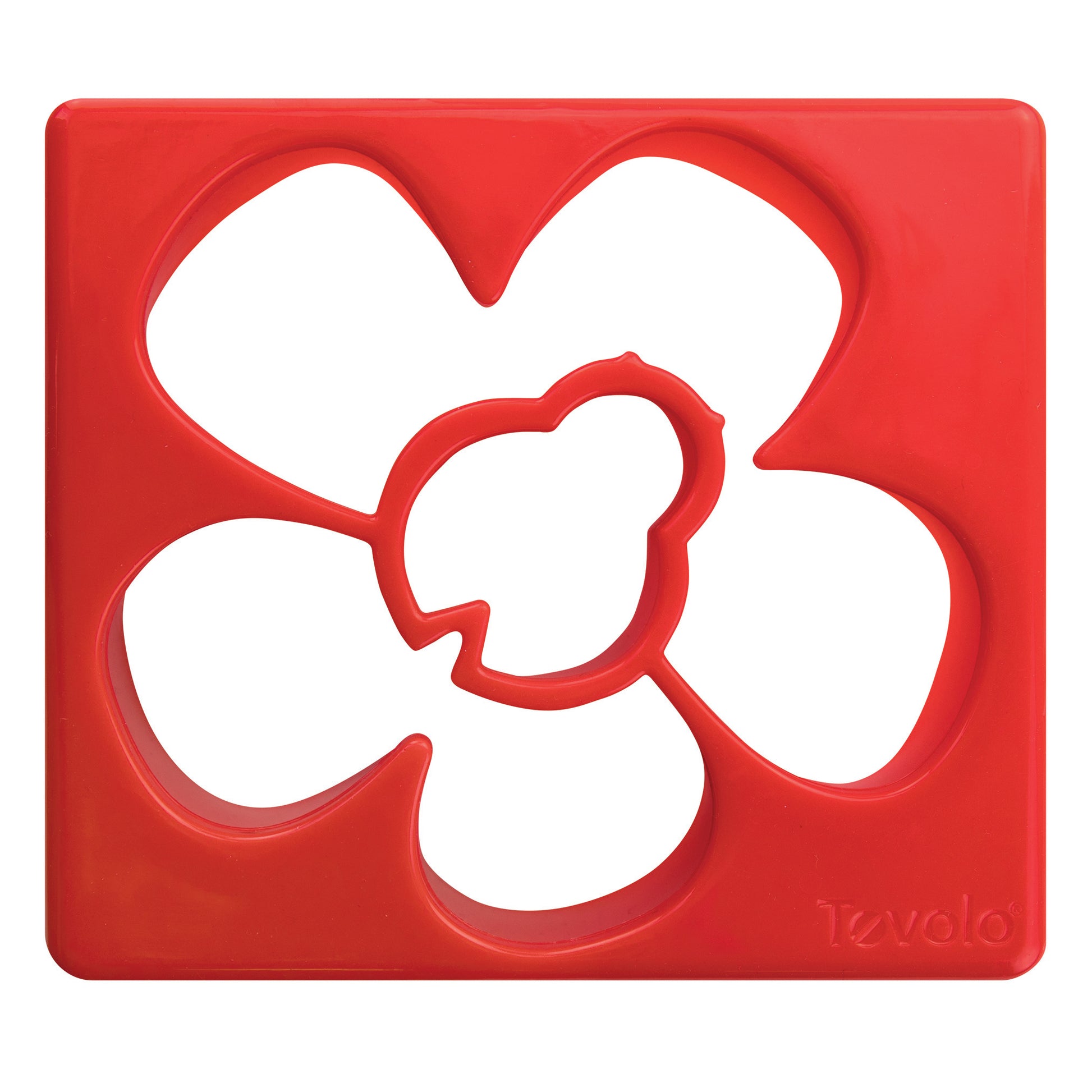 a picture of Sandwich Cutter - Ladybug & Floweron a white background for fun bento lunches