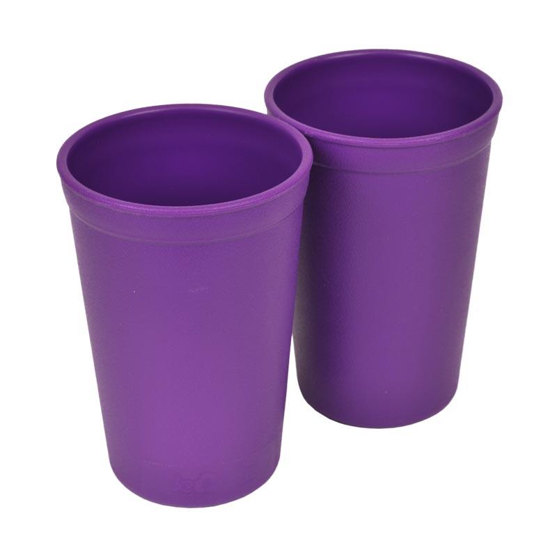 a picture of Re-Play Tumbler - Amethyston a white background for toddler free drink spills