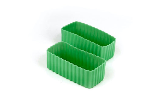 Bento Cups Rectangle - Medium Green
