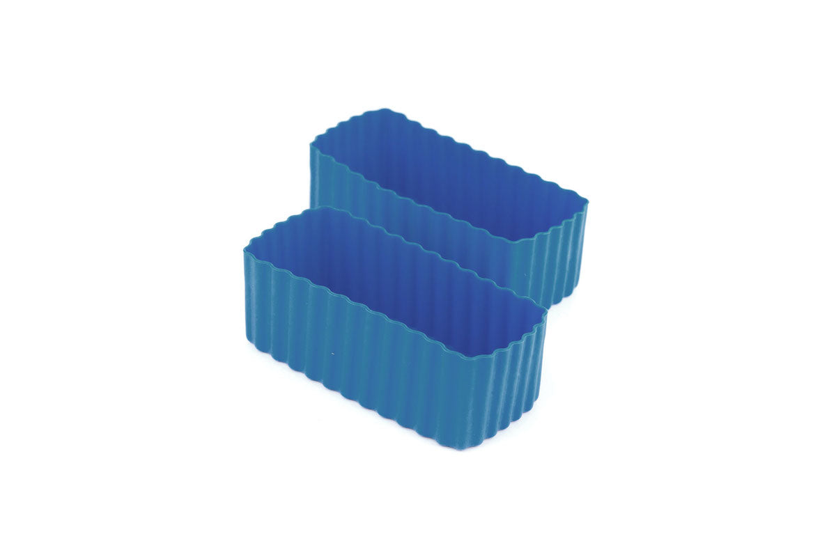 Bento Cups Rectangle - Medium Blue