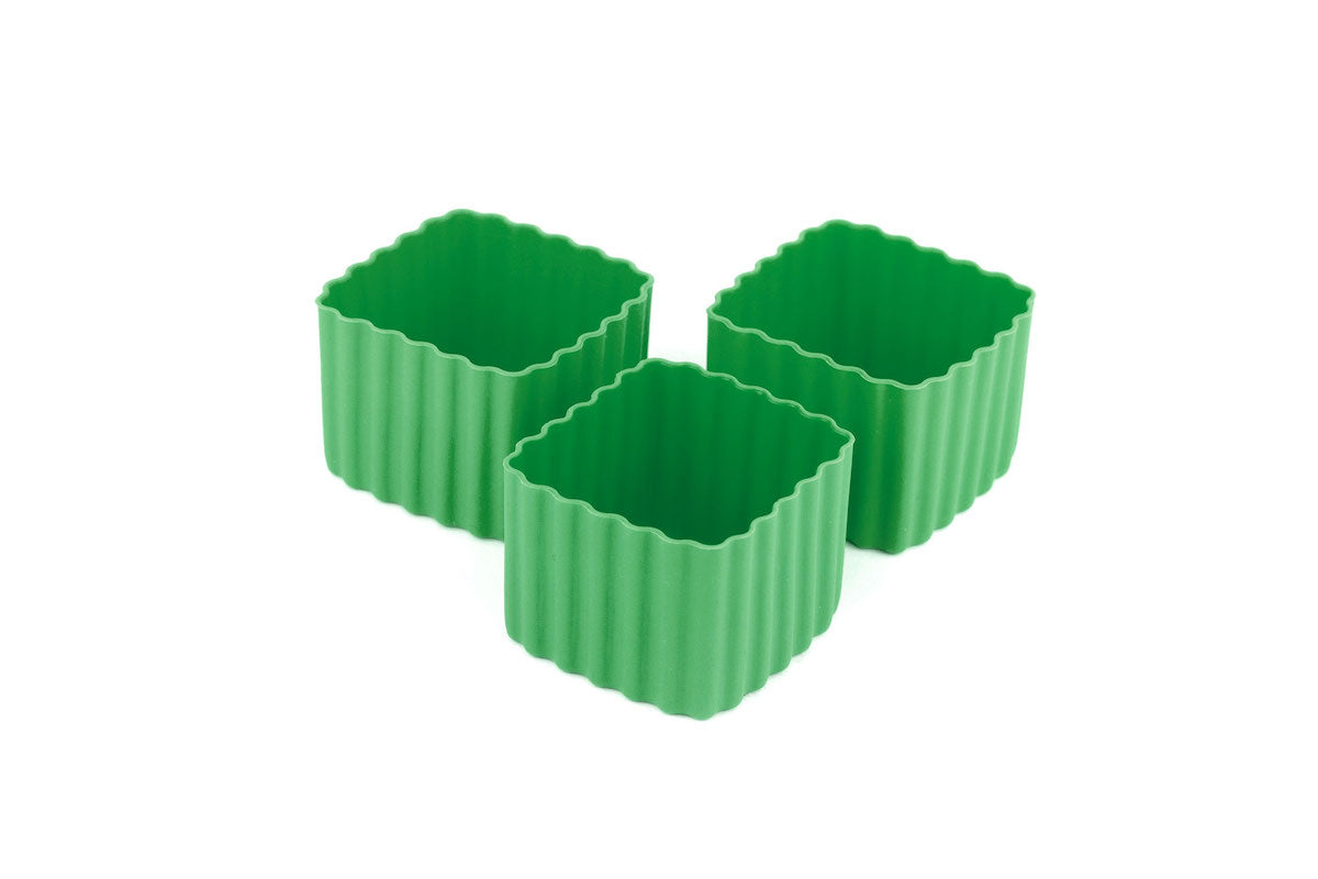 Bento Cups Square - Medium Green