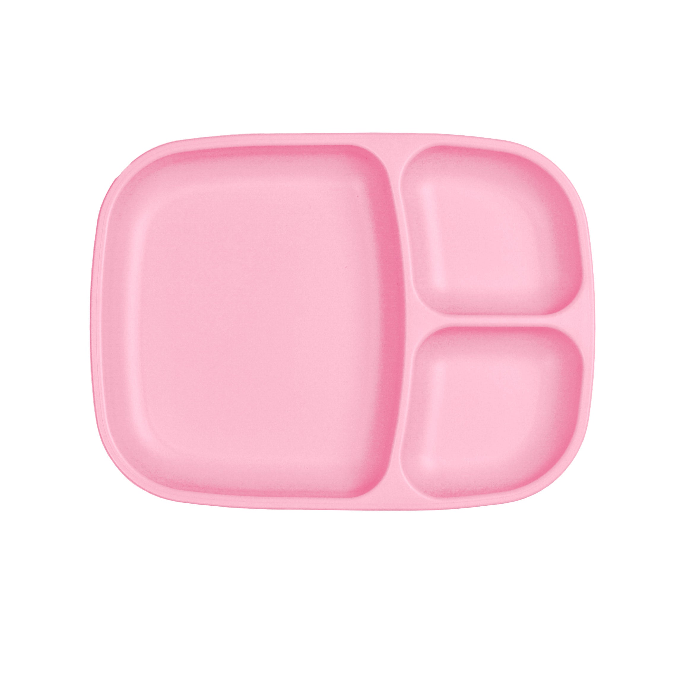 Re-Play Large Divided Plate - Baby Pink – Baby Bento