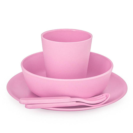 Bobo & Boo 5 Piece Dinnerware Set - Blossom Pink