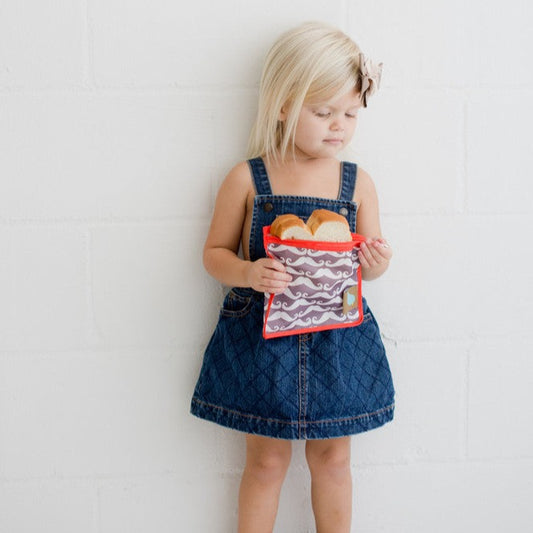 Jaq Jaq Bird Reusable Food Pouch - Ocean - BabyBento