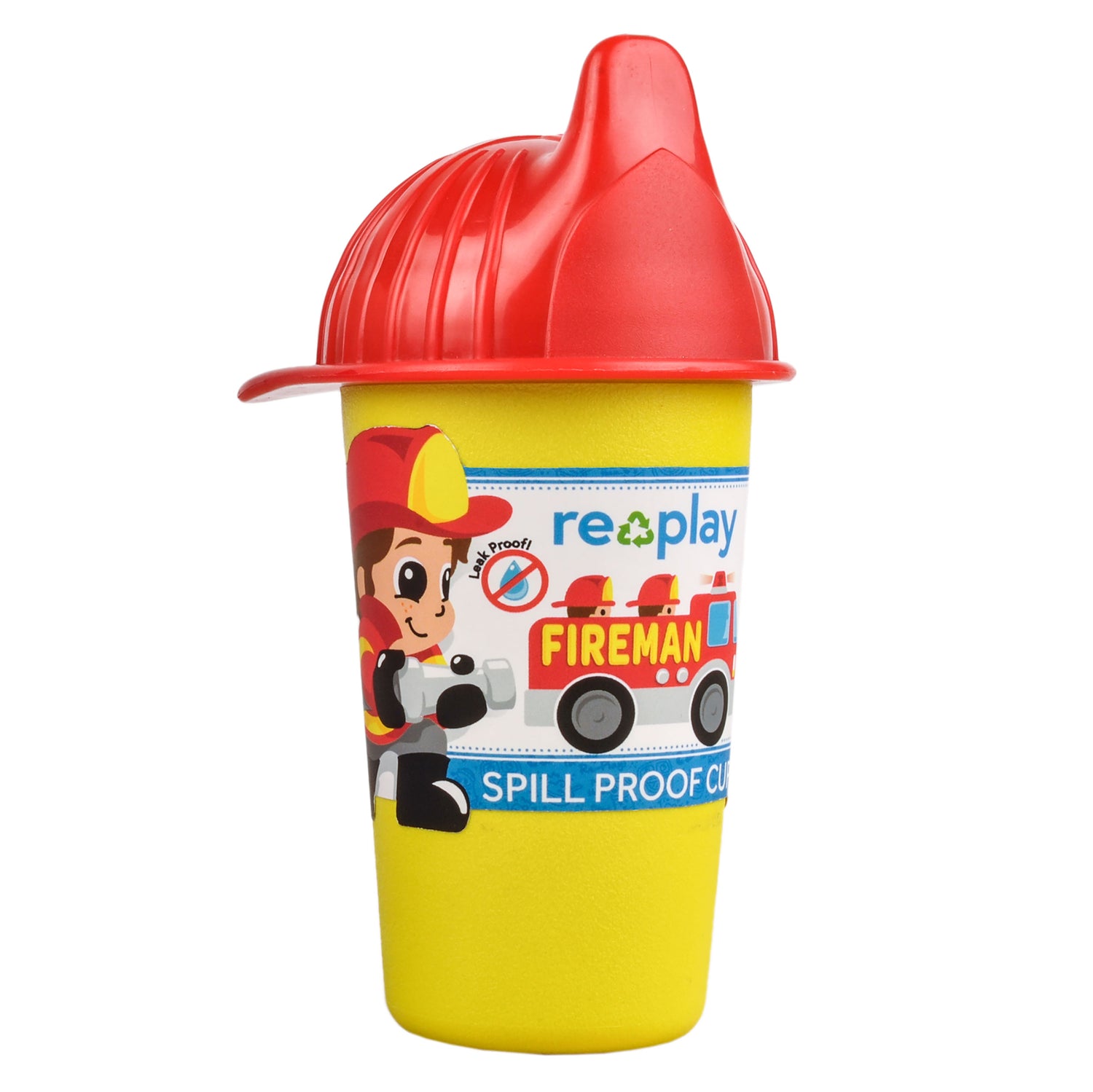 Re-Play Non-Spill Sippy Cup - Fireman - Baby Bento