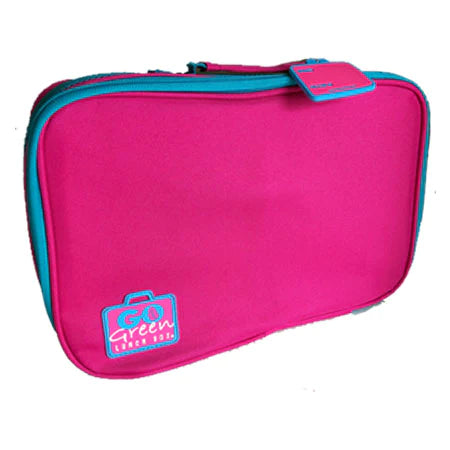 Go Green Lunch Box - Pink 'N' Pretty with Purple Box