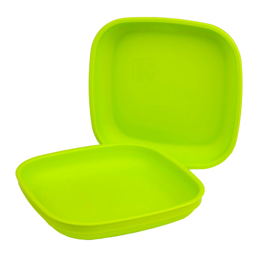 Re-Play Flat Plate - Light Green - BabyBento