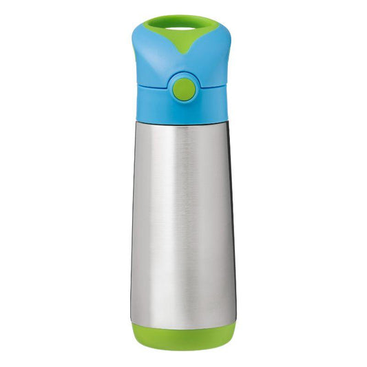a picture of b.box Insulated Drink Bottle 500ml - Ocean Breezeon a white background for icey cold drinks