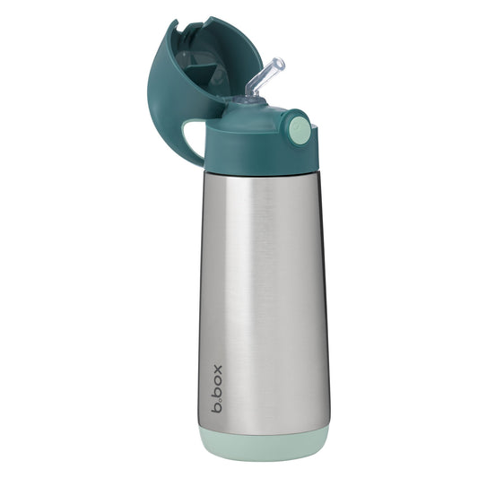 b.box Insulated Drink Bottle 500ml - Emerald Forrest