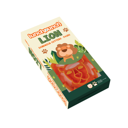 Lunch Punch Sandwich Cutter Pair - Lion