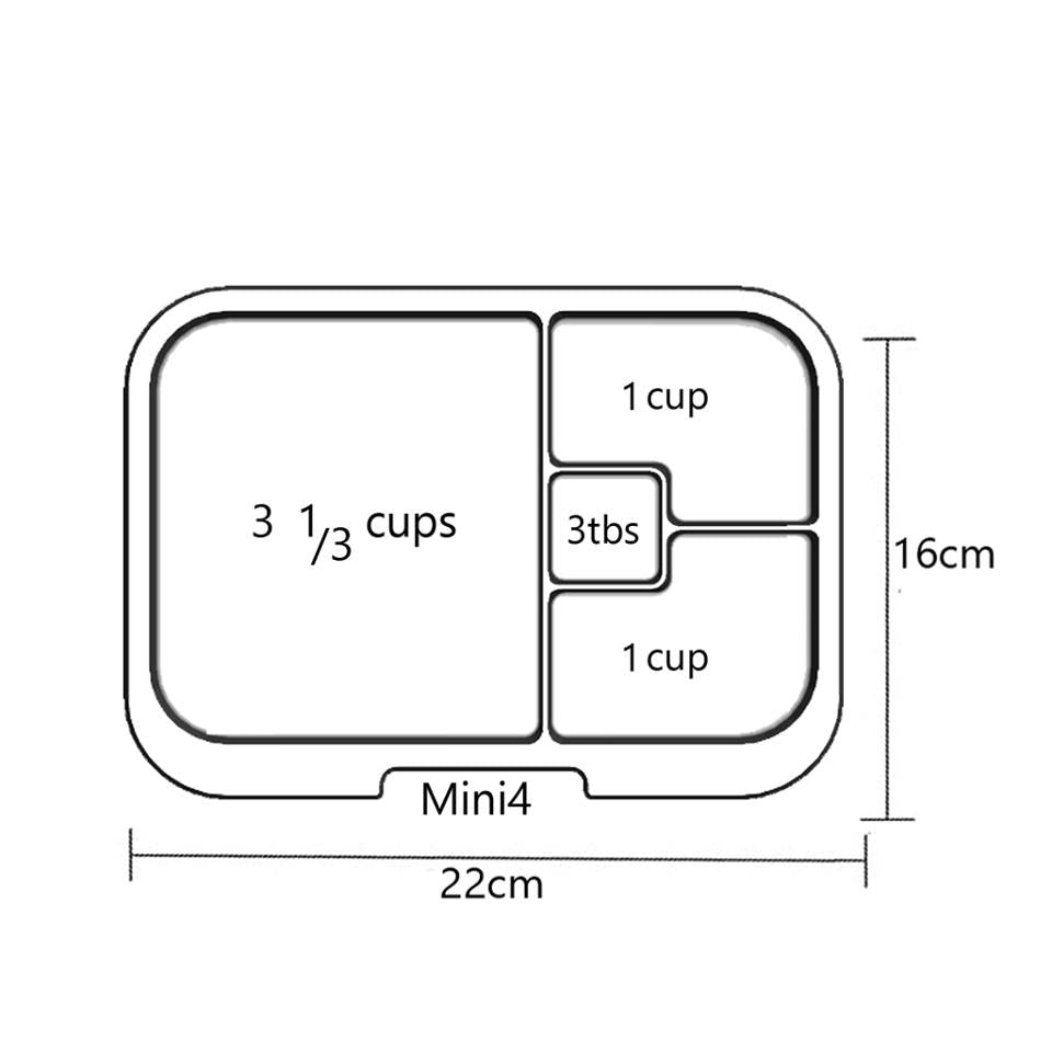 Munchbox Mini 4 Trio Tray