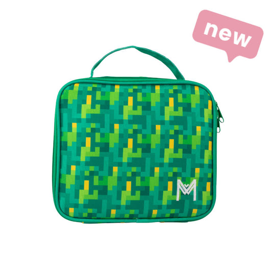 Montii.Co Medium Insulated Lunch Bag - Pixels 